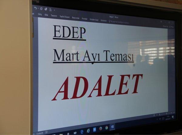 EDEP Mart Ayı Teması : ADALET